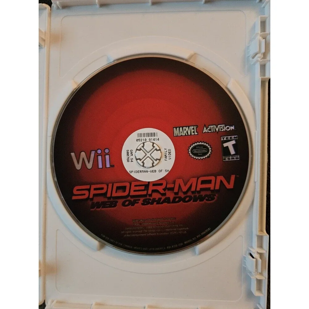 Spider-man Web Of Shadows Wii Tested Not Original Case Insert